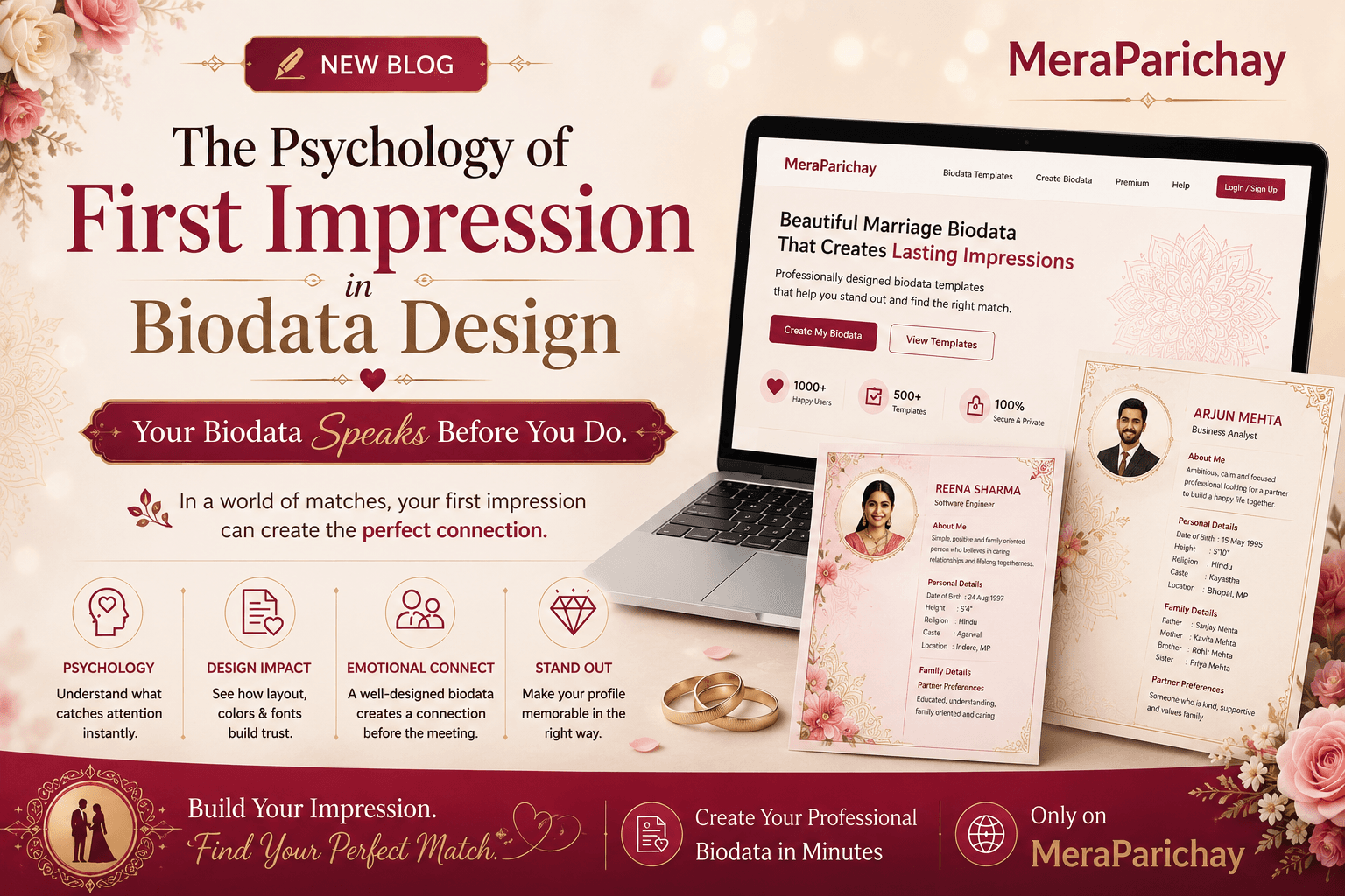 The Psychology of the First Impression in Marriage Biodata Design